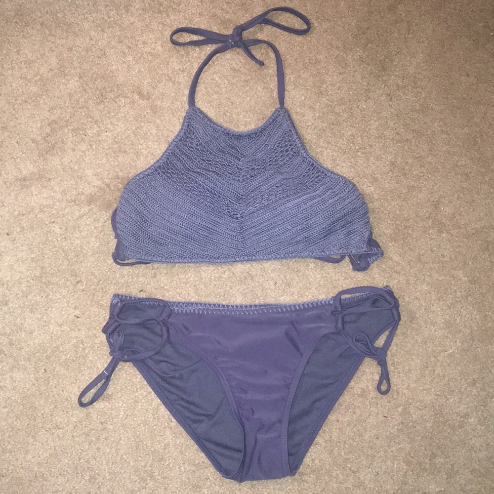Blue bikini